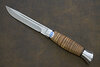 Нож Финка-3 (100Х13М, Наборная береста, Алюминий)