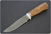 Нож Стрелец (Дамаск ZD-0803, Карельская берёза, Алюминий)