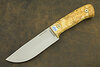 Нож Клычок-2 ЦМ (95Х18, Накладки карельская береза)