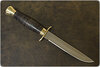 Нож Финка-2 ДН (100Х13М, Наборная кожа, Латунь)
