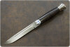 Нож Финка-3 (Дамаск ZDI-1016, Наборная кожа, Алюминий)