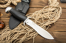 Нож тактический Боец (95Х18, Граб, Нержавеющая сталь, Алюминий)