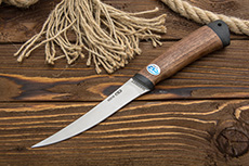 Нож Fish-ка с тыльником (95Х18, Орех, Текстолит)