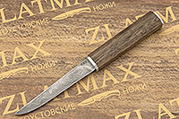 Нож из дамасской стали Офисный (Дамаск ZDI-1016, Орех, Алюминий)