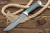 Нож Бекас (D2, Стабилизированная карельская береза, Алюминий, Обработка клинка Stonewash)