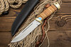 Нож Бекас (М390, Наборная береста, Латунь)