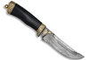 Нож Росомаха (Дамаск ZDI-1016, Граб, Золочение клинка гарды и тыльника)