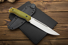 Нож Леший-Т (95Х18, Накладки микарта зеленая)