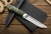 Нож Бекас (ЭП-766, Стабилизированная карельская береза зеленая, Алюминий)