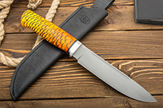 Нож Таежный (95Х18, Композит шишка, Алюминий, Пескоструйная обработка Sandwave)