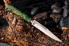 Нож Заноза (D2, Стабилизированная карельская береза зеленая, Медь)