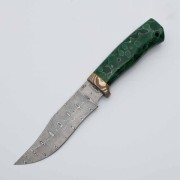Нож из дамасской стали Клычок-1 (Дамаск ZDI-1016, Композит, Мокумэ-ганэ)