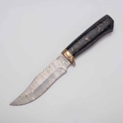 Нож из дамасской стали Клычок-1 (Дамаск ZDI-1016, Композит, Мокумэ-ганэ)