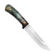 Нож Лиса ЦМ (95Х18, Стабилизированный березовый кап)