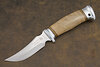 Нож Фишер (40Х10С2М (ЭИ-107), Берёзовый кап, Алюминий)