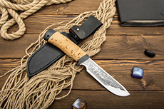 Нож Медвежий 3 (40Х10С2М (ЭИ-107), Наборная береста, Текстолит)