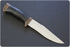 Нож туристический НС-34 (X50CrMoV15, Наборная кожа, Текстолит)