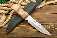 Нож НС-01 (X50CrMoV15, Берёзовый кап, Текстолит)