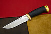 Нож Сайга (95Х18, Наборная кожа, Латунь)