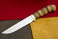 Нож Пустельга (95Х18, Комбинированная, Латунь)