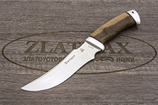 Нож Крюк (95Х18, Орех, Алюминий)