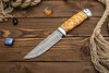 Нож Путный (Дамаск ZDI-1016, Карельская берёза, Алюминий)