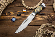 Нож Хищник (95Х18, Комбинированная люкс, Алюминий)