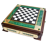 Шахматы подарочные «Малахитовый ларец»