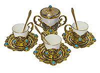 Набор кофейный Бирюза