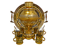 Самовар на подносе