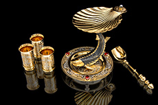 Икорница со стопками "Белуга"