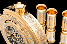 Набор подарочный «Охотники на привале» (большая фляжка и стопки)