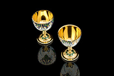 Яйцо сувенирное рюмка эмаль