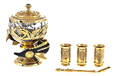 Икорница со стопками Подводный мир