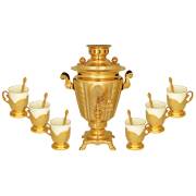 Чайный набор (самовар, 6 чашек)