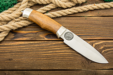 Нож Бизон (100Х13М, Орех, Металлический)