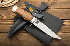 Нож Гвардейский (100Х13М, Орех, Металлический)