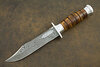 Нож Грач (Дамаск ZD-0803, Берёзовый кап, Металлический)