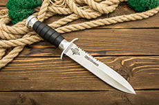 Нож тактический Десантник (100Х13М, Орех + полимерное покрытие, Металлический)