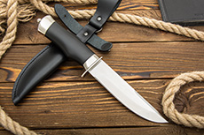 Нож Спец (100Х13М, Орех + полимерное покрытие, Металлический, Алюминий)