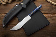 Нож Пчак-М (Х12МФ, Накладки стабилизированный кап клёна)