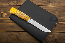 Нож Юнга (AUS10Co, Стабилизированная карельская береза, Алюминий)