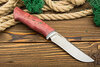 Нож Элой (AUS10Co, Стабилизированная древесина, Алюминий)