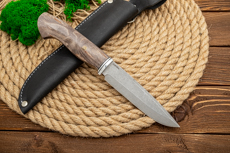Нож Орикс (AUS10Co, Стабилизированная древесина, Алюминий, Обработка клинка Stonewash)