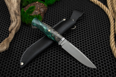 Нож Орикс (AUS10Co, Гибрид стаб. кап клена, Алюминий, Обработка клинка Stonewash)