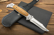 Складной нож Сапсан (40Х10С2М (ЭИ-107), Накладки орех)