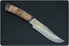 Нож Багира (40Х10С2М (ЭИ-107), Наборная береста, Текстолит, Золочение рисунка на клинке)