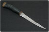 Нож Рыбацкий с серрейтором (40Х10С2М (ЭИ-107), Наборная кожа, Текстолит)
