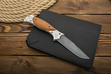 Складной нож Гвардия (Дамаск, Накладки орех)