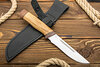 Нож Лиса с долами (40Х10С2М (ЭИ-107), Орех, Текстолит)